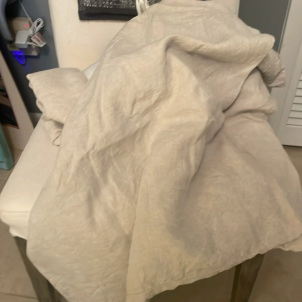 Linen , Sand color, washable